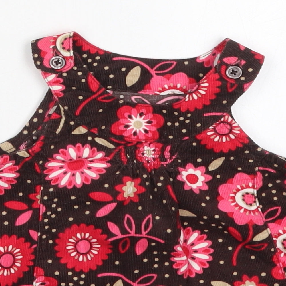 George Girls Multicoloured Floral Cotton A-Line  Size Newborn  Round Neck Pullover