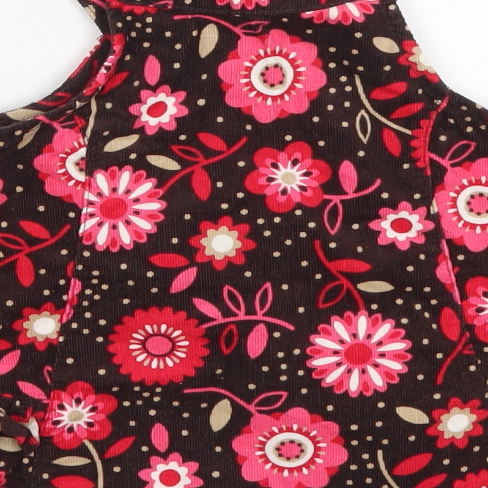 George Girls Multicoloured Floral Cotton A-Line  Size Newborn  Round Neck Pullover