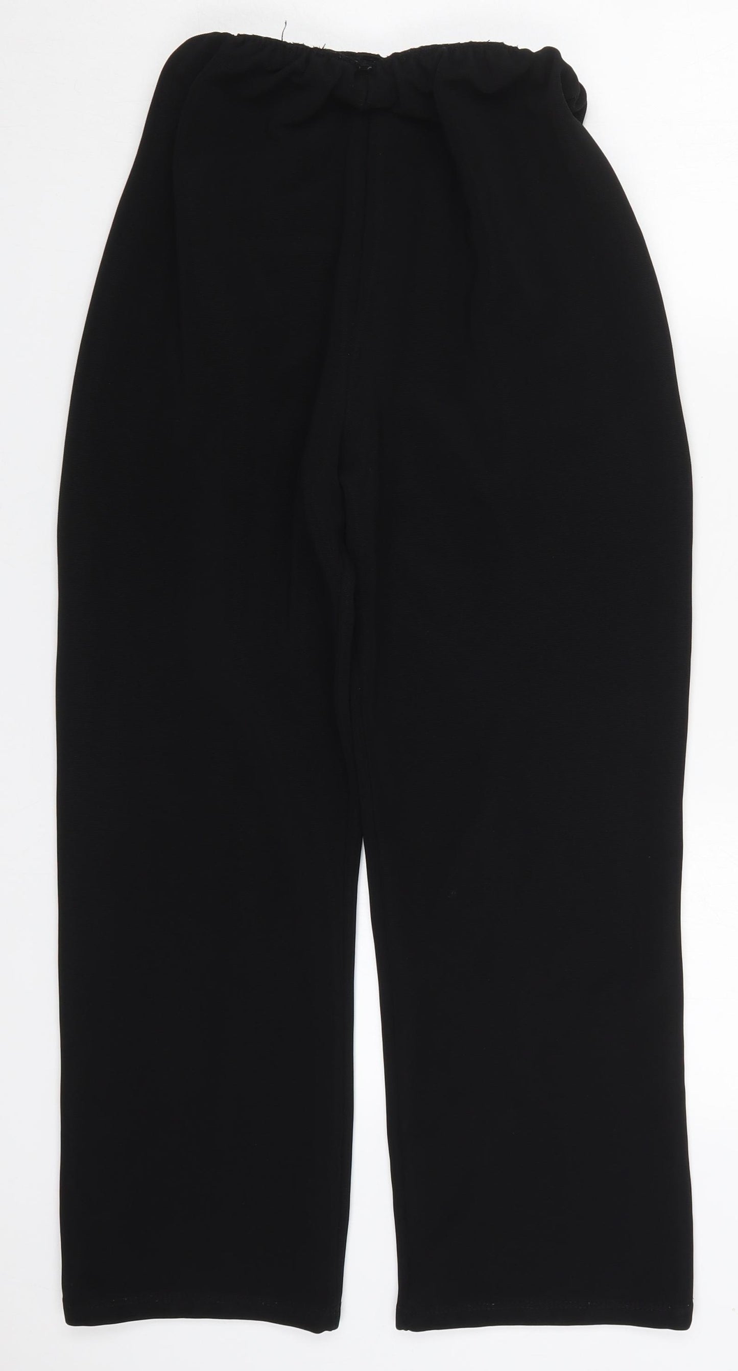 Preworn Womens Black  Polyester Trousers  Size L L25 in Regular