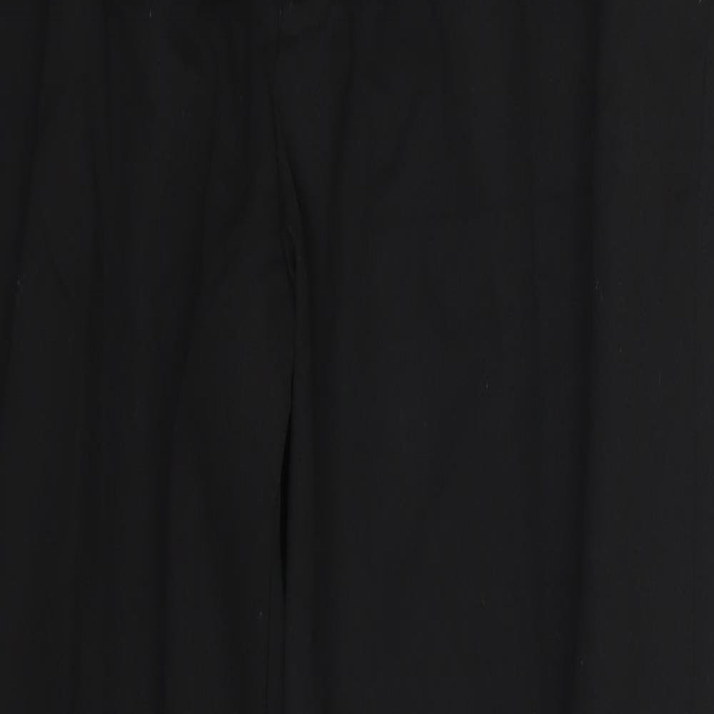 George Mens Black  Polyester Trousers  Size 36 L31 in Regular Button