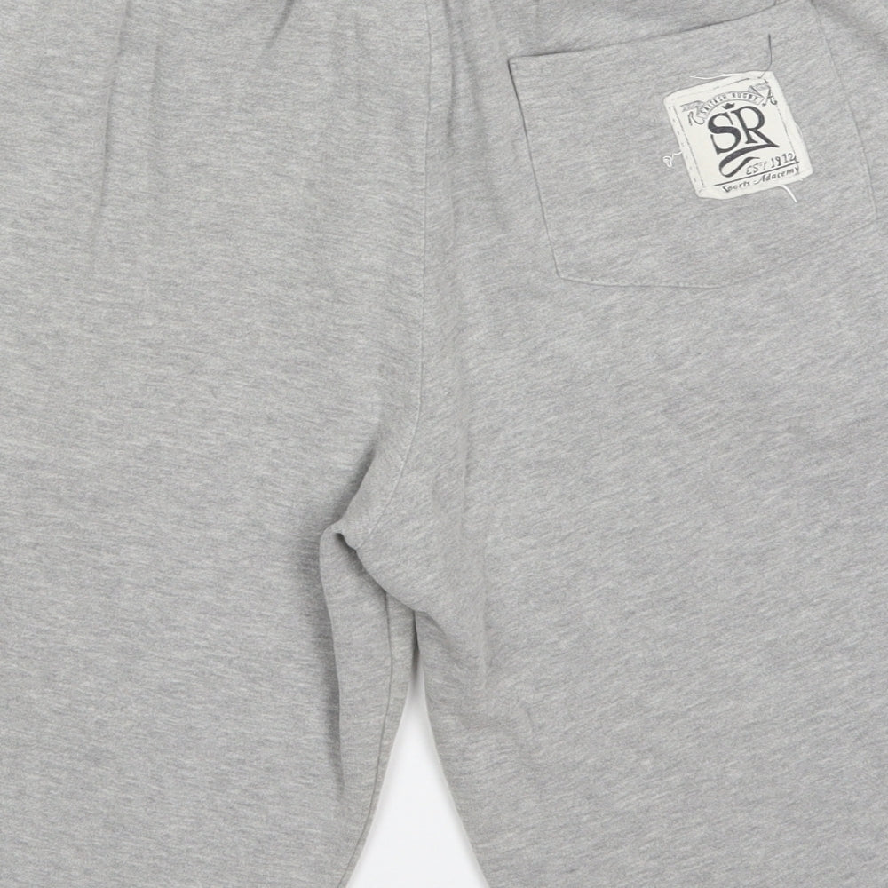Cedar Wood State Mens Grey  Cotton Sweat Shorts Size M L12 in Regular Drawstring - Team 1912