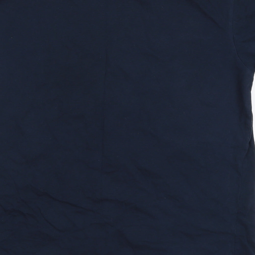 Cedar Wood State Mens Blue  Cotton  T-Shirt Size M Crew Neck  - Awesome