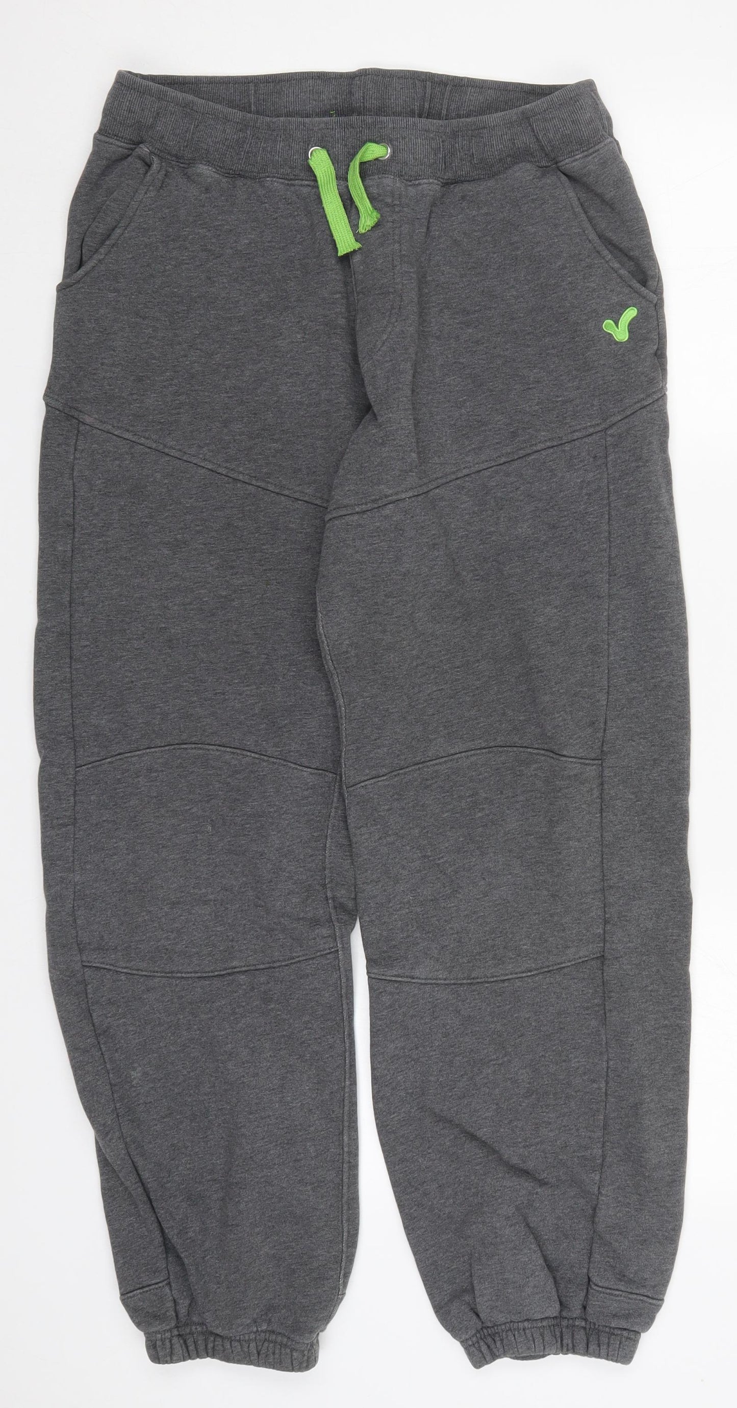 Voi Jeans Mens Grey  Cotton Sweatpants Trousers Size L L29 in Regular Drawstring