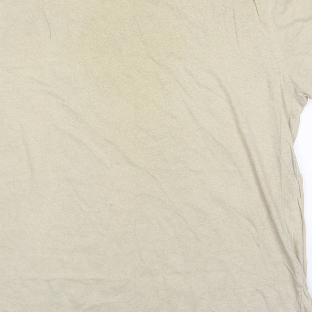 Denim73 Mens Beige  Cotton  T-Shirt Size L Round Neck  - Boxing Club Gazette Underdog
