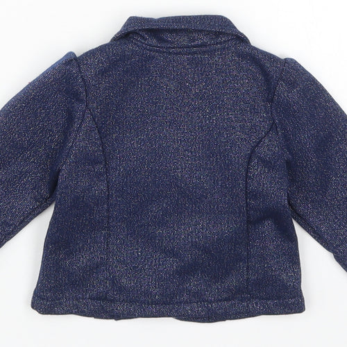 George Girls Blue   Jacket  Size 0-3 Months   Button - Minnie Mouse