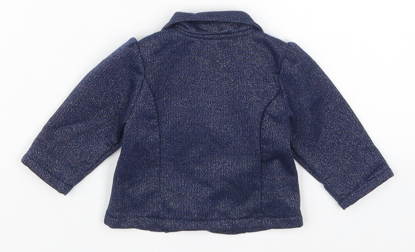 George Girls Blue   Jacket  Size 0-3 Months   Button - Minnie Mouse