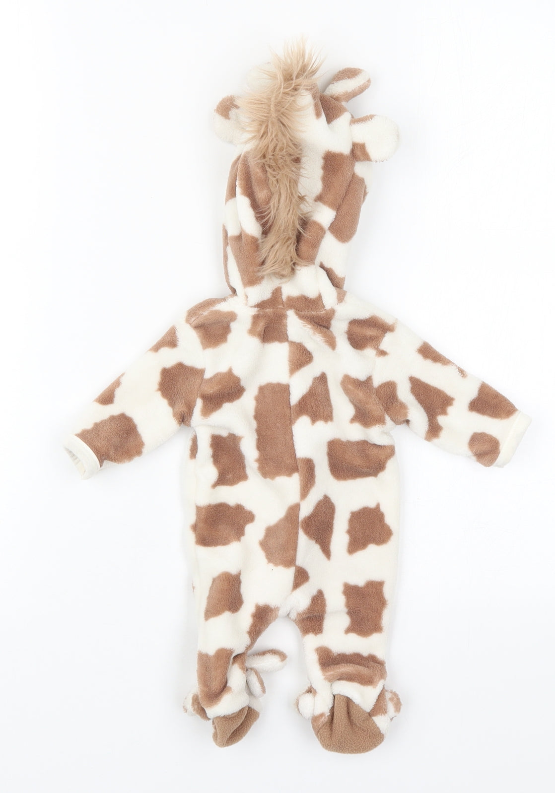 Early Days Baby Brown Animal Print Polyester Cami One Piece One Size  Zip - Giraffe