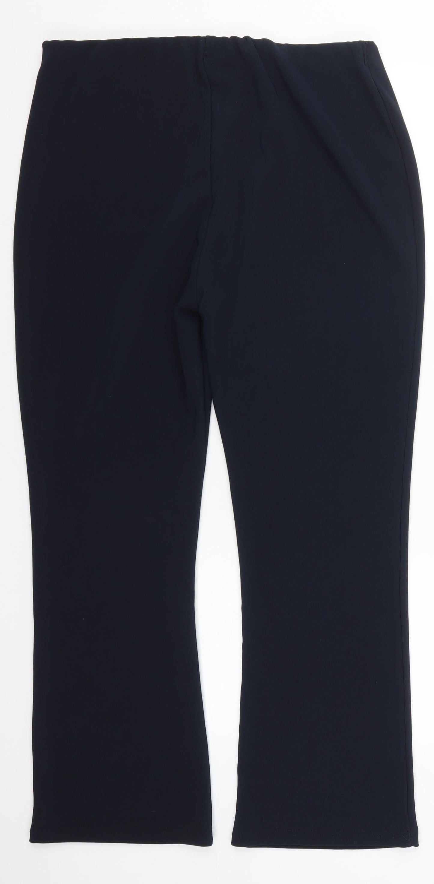 Preworn Womens Blue  Polyester Trousers  Size 18 L26 in Regular