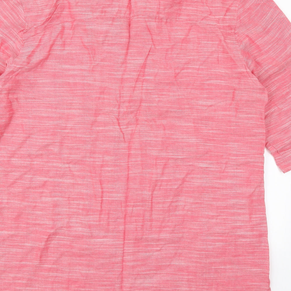 Nutmeg Womens Pink  Cotton Basic Polo Size 18 Collared
