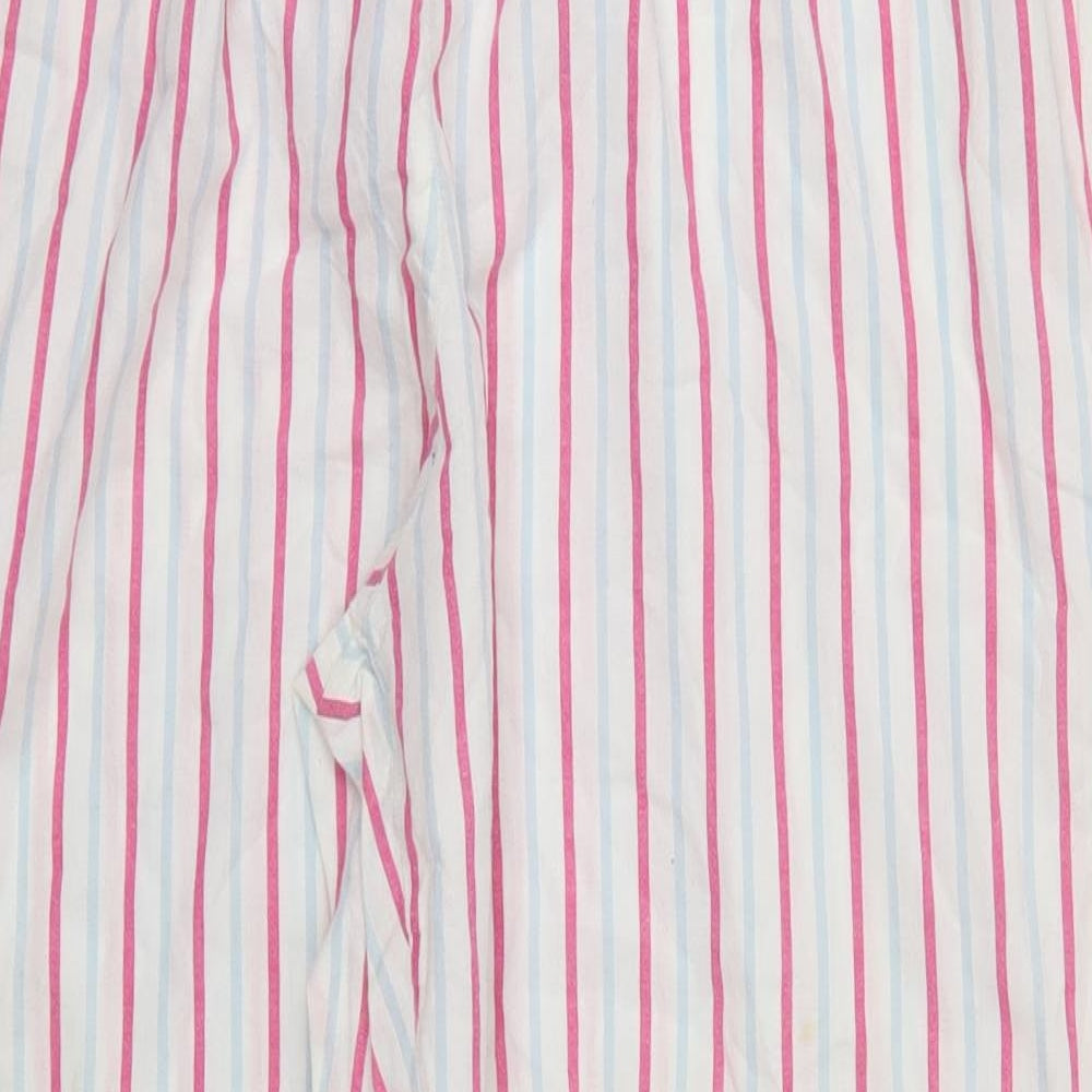F&F Womens Multicoloured Striped Cotton Trousers  Size 16 L29 in Regular  - Pyjama Pants