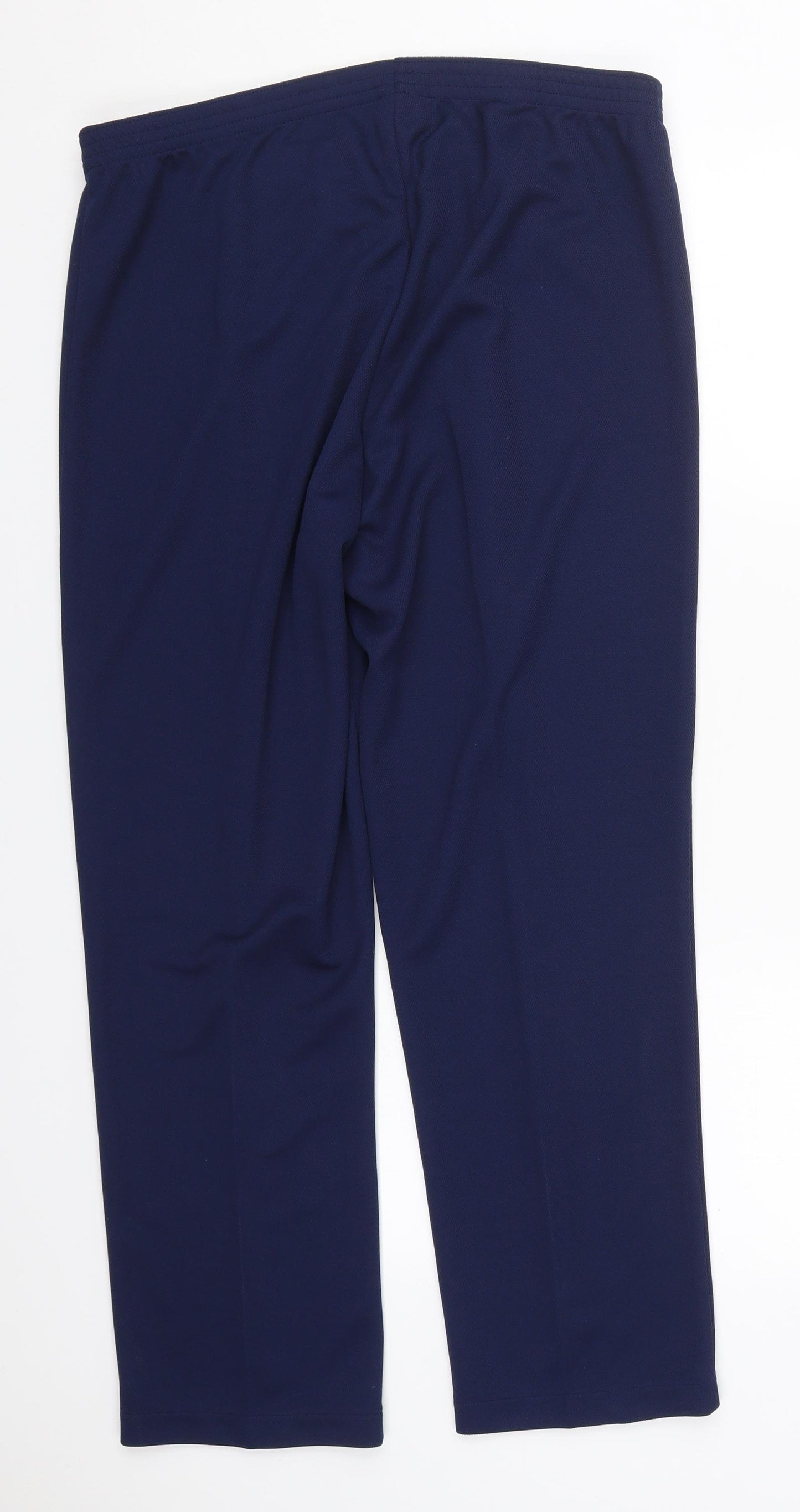 Damart Womens Blue  Polyester Trousers  Size 16 L28 in Regular