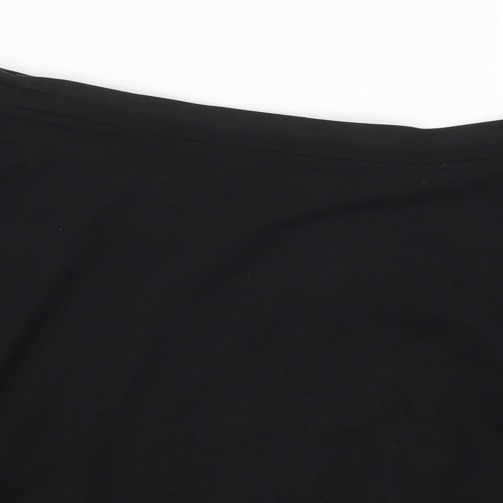 New Look Womens Black  Cotton Skater Skirt Size 20