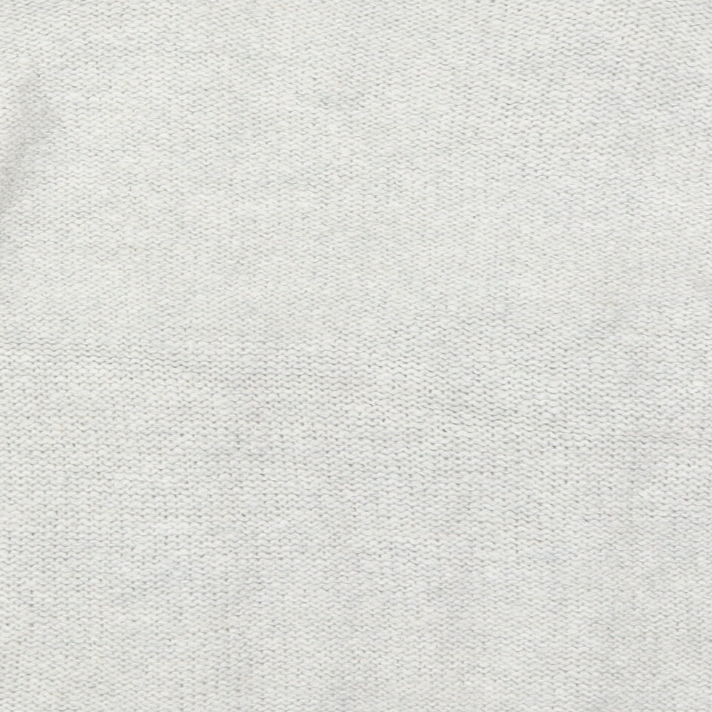 TU Womens Grey Round Neck  Acrylic Pullover Jumper Size 16