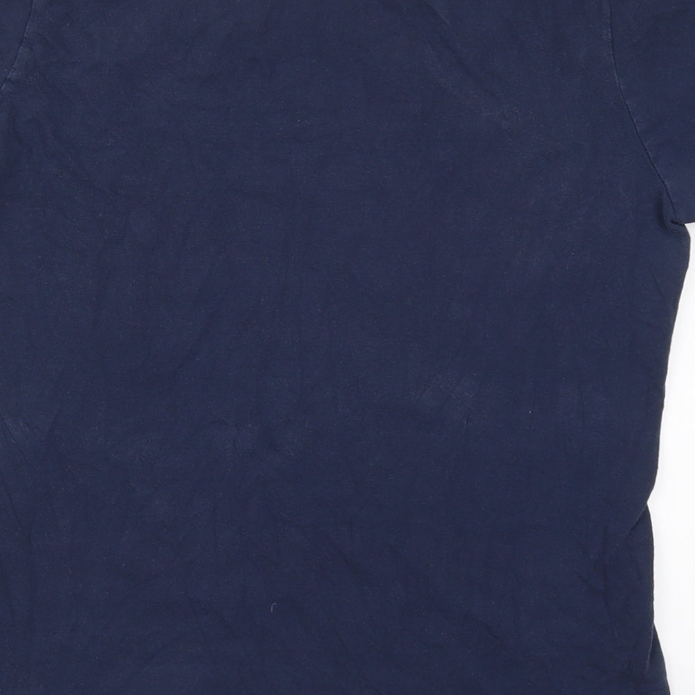 Gildan Mens Blue  Cotton  T-Shirt Size M Crew Neck  - Jawbreaker