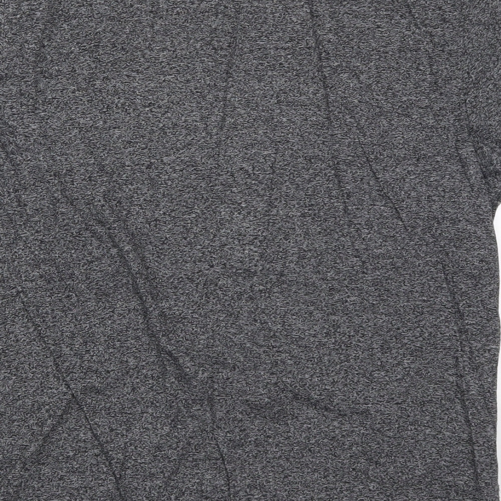 Peacocks Mens Grey  Cotton  T-Shirt Size L Crew Neck  - Thunder Road
