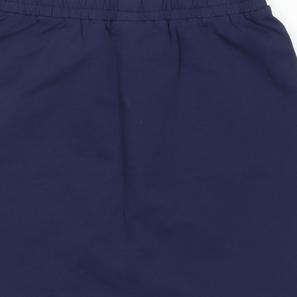 George Girls Blue  Cotton A-Line Skirt Size 12-13 Years  Regular Drawstring