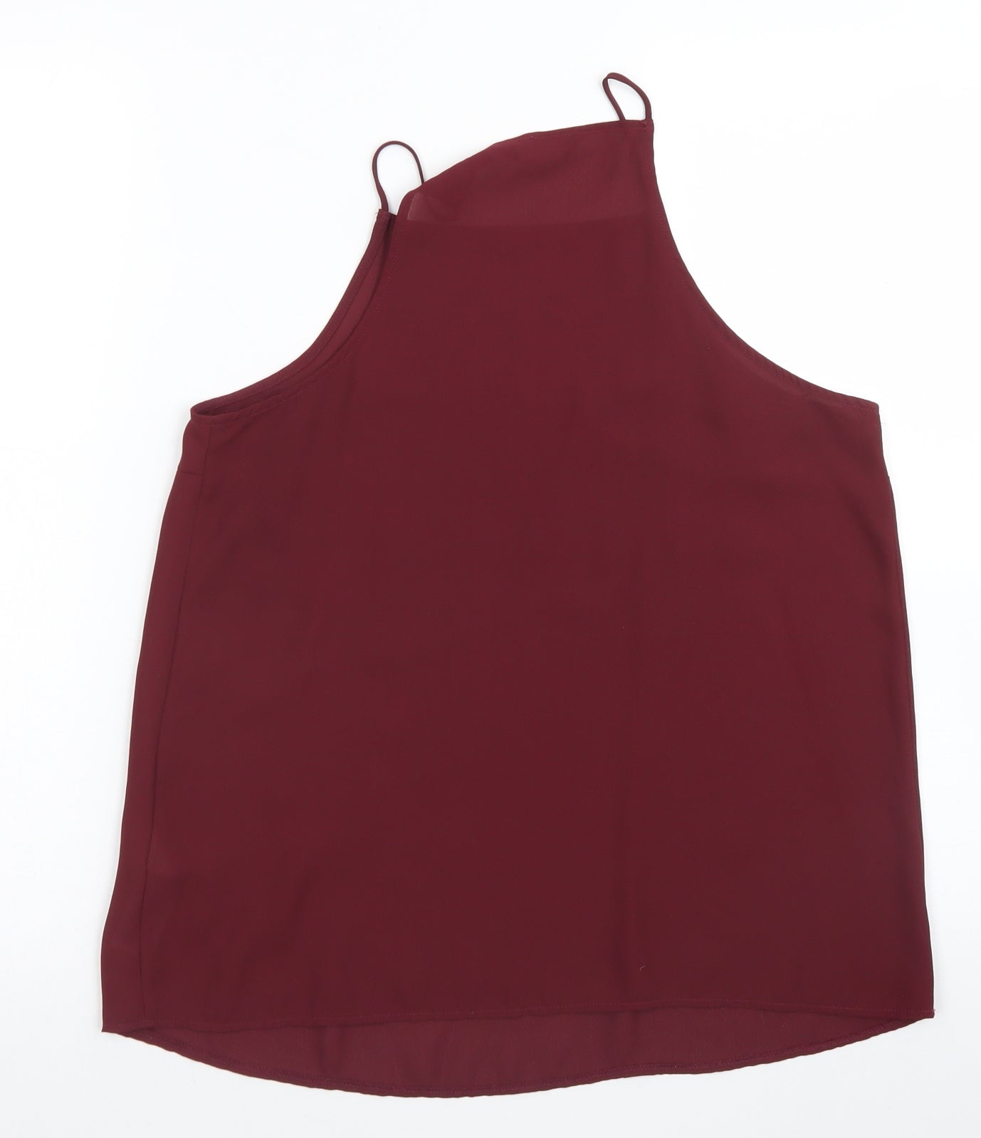 New Look Womens Purple  Polyester Camisole Blouse Size 8 Square Neck