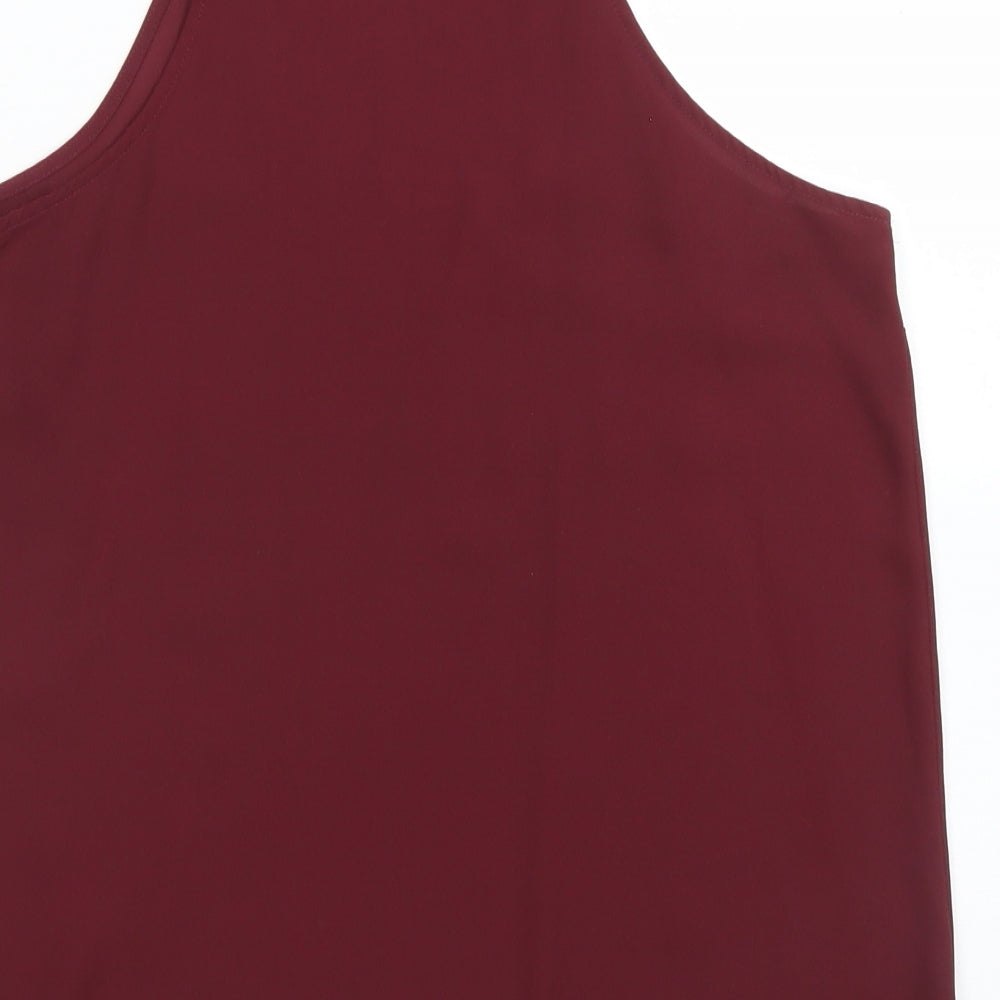 New Look Womens Purple  Polyester Camisole Blouse Size 8 Square Neck