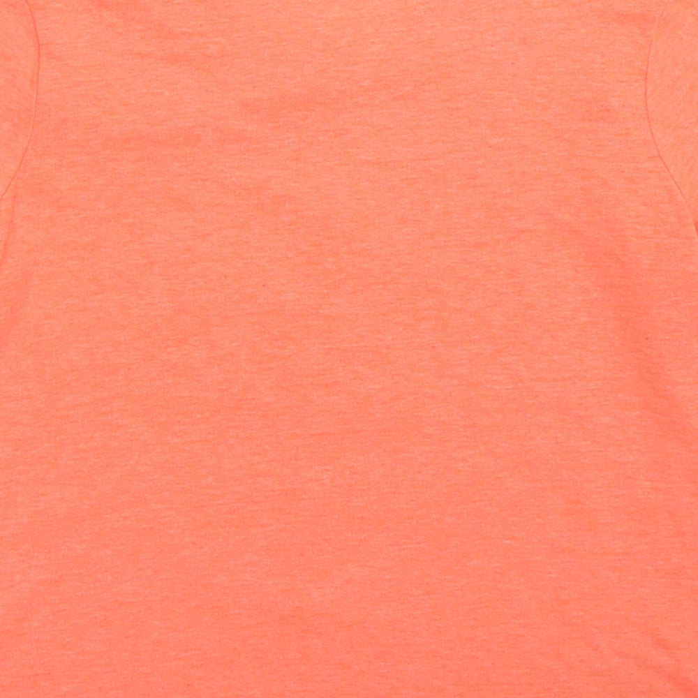 George Boys Orange  Polyester Basic T-Shirt Size 5-6 Years Crew Neck  - Bananas