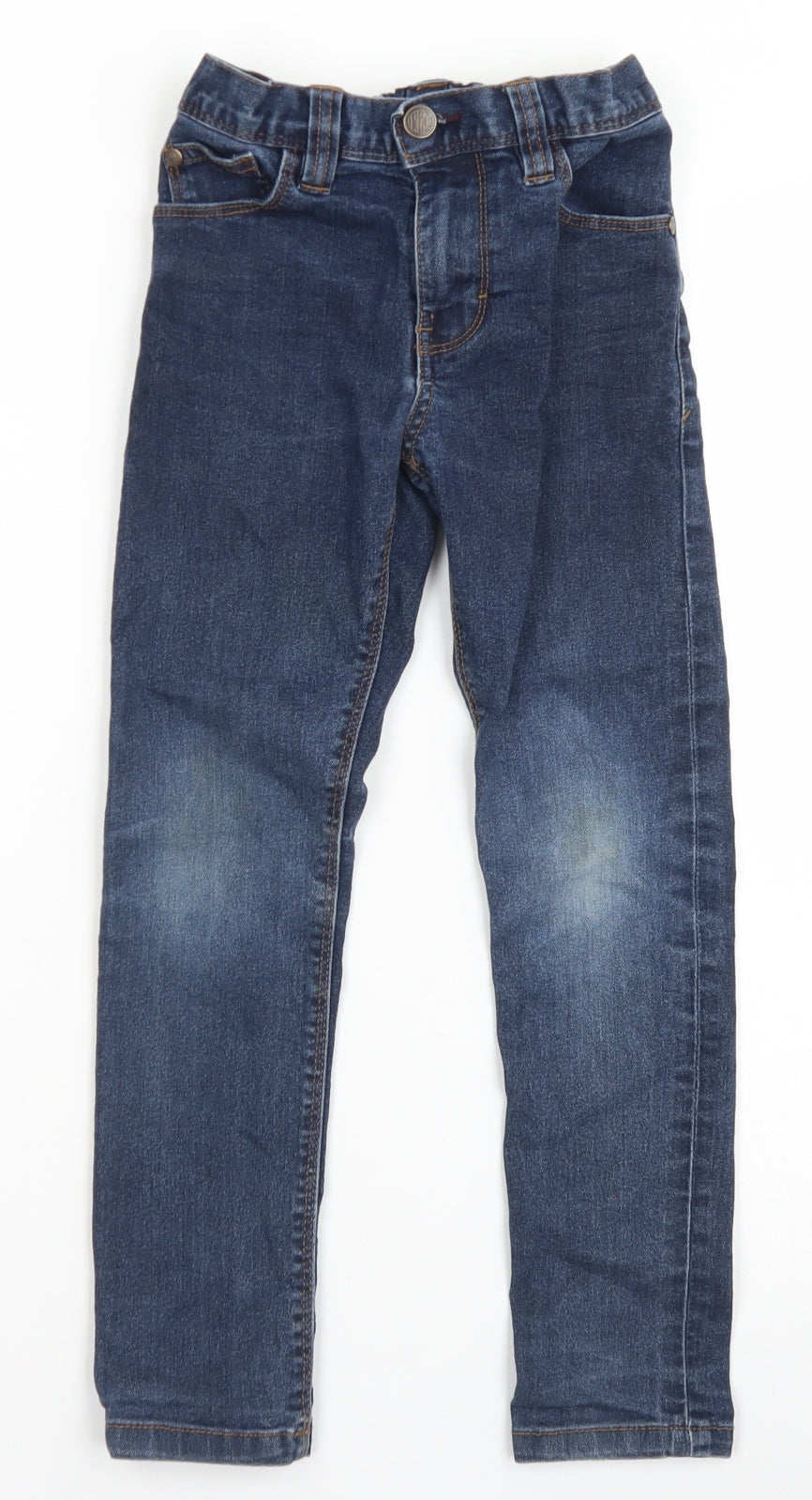 NEXT Boys Blue  Cotton Skinny Jeans Size 6 Years  Regular Button