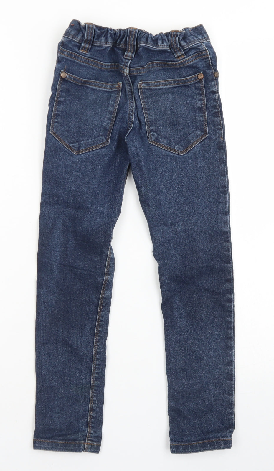 NEXT Boys Blue  Cotton Skinny Jeans Size 6 Years  Regular Button