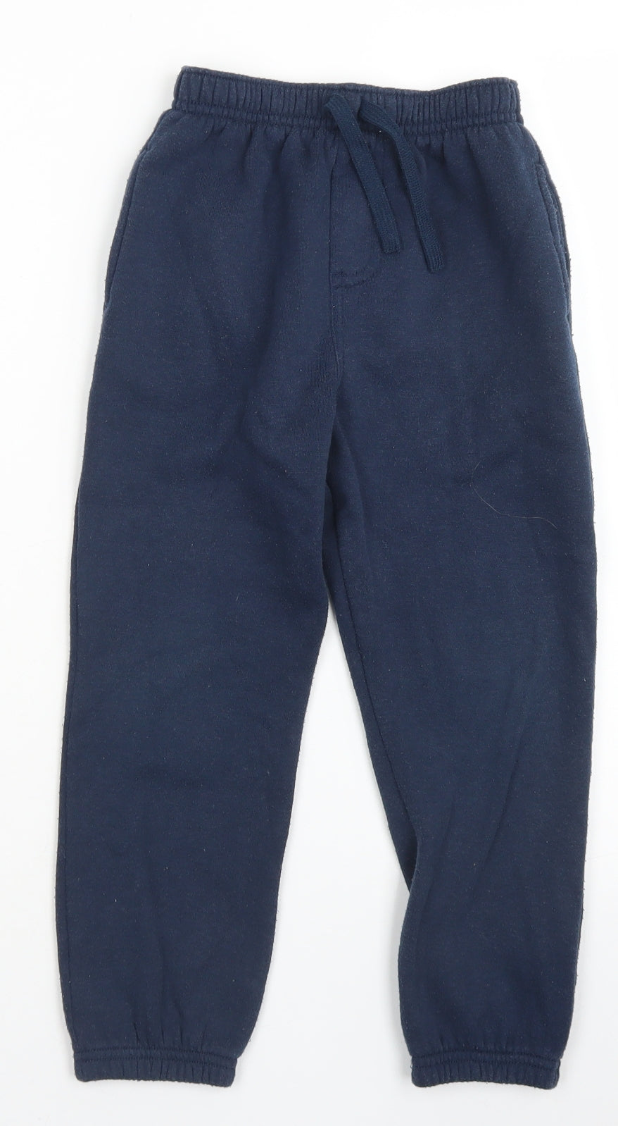 Rebel Boys Blue  Polyester Jogger Trousers Size 6-7 Years  Regular Drawstring