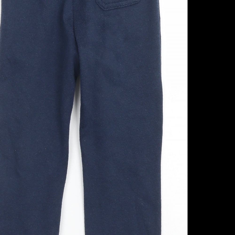 Rebel Boys Blue  Polyester Jogger Trousers Size 6-7 Years  Regular Drawstring