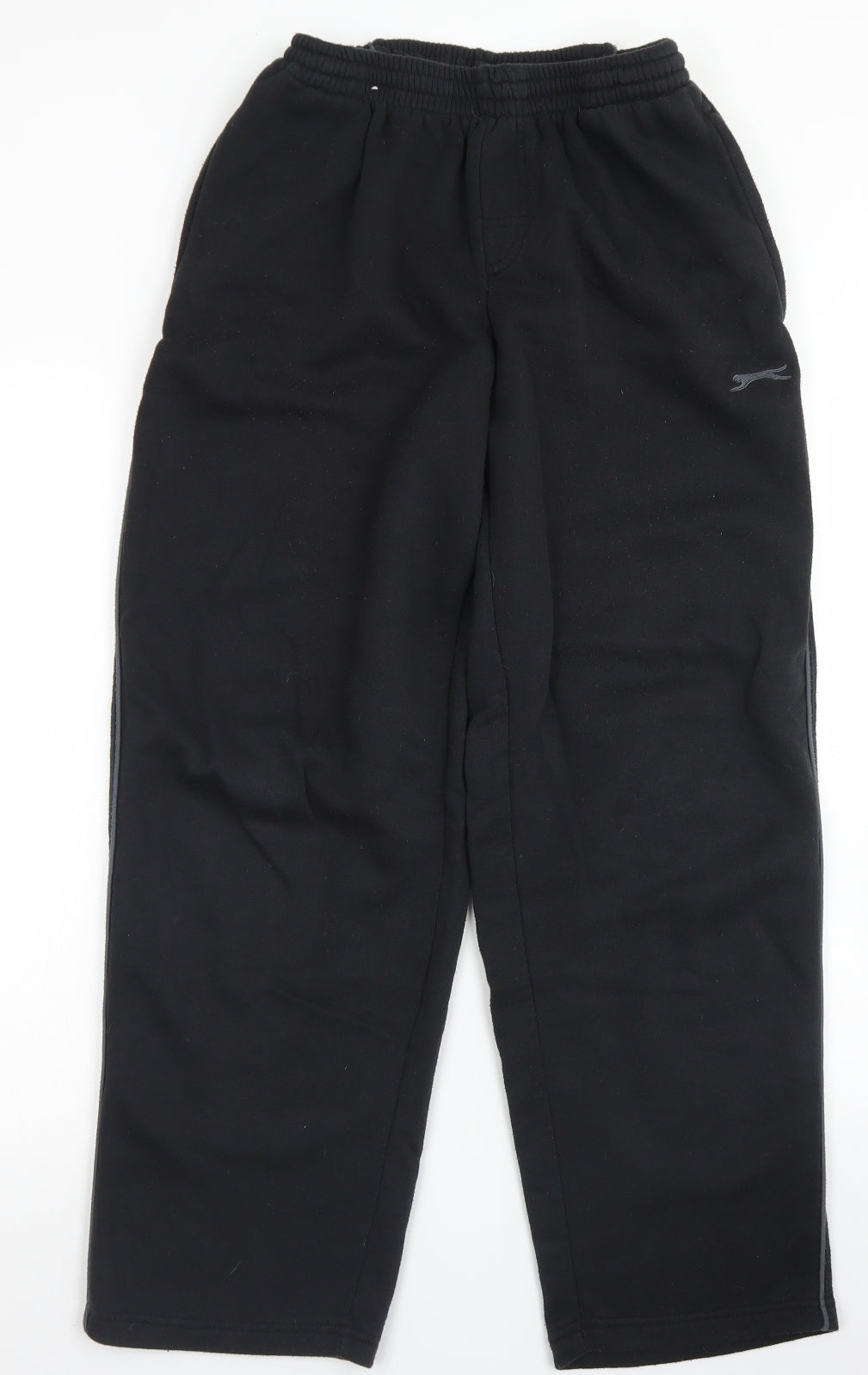 Slazenger Mens Black  Polyester Jogger Trousers Size L L28 in Regular Drawstring