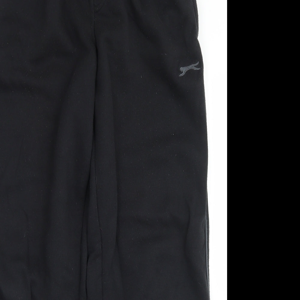 Slazenger Mens Black  Polyester Jogger Trousers Size L L28 in Regular Drawstring