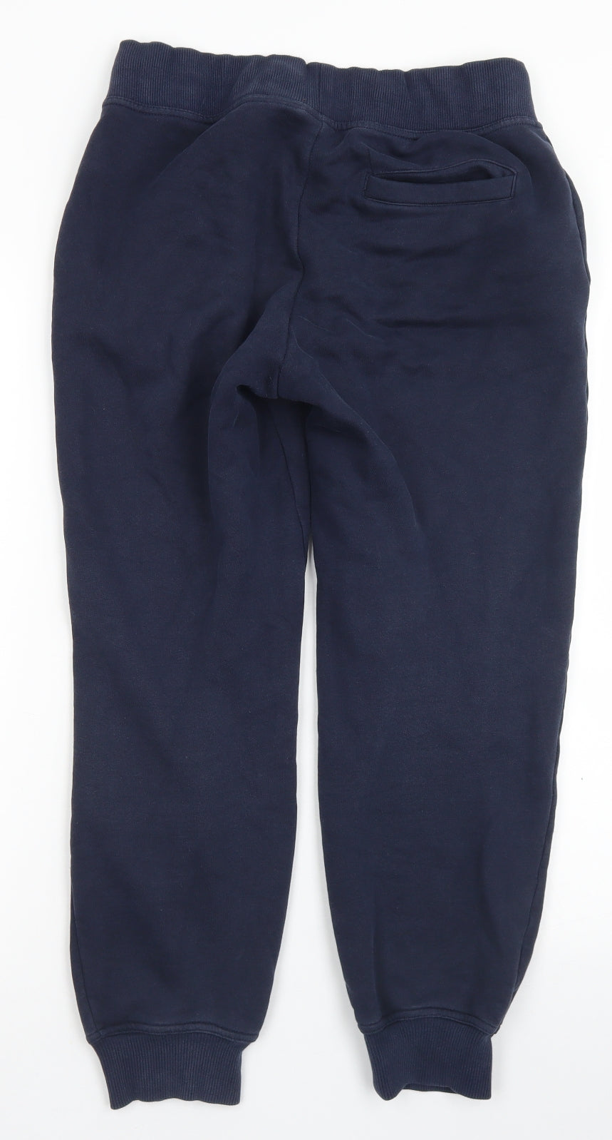 adidas Womens Blue  Cotton Jogger Trousers Size 14 L25 in Regular Drawstring