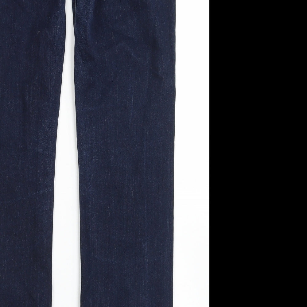 Gap Womens Blue  Cotton Straight Jeans Size 8 L28 in Regular Button