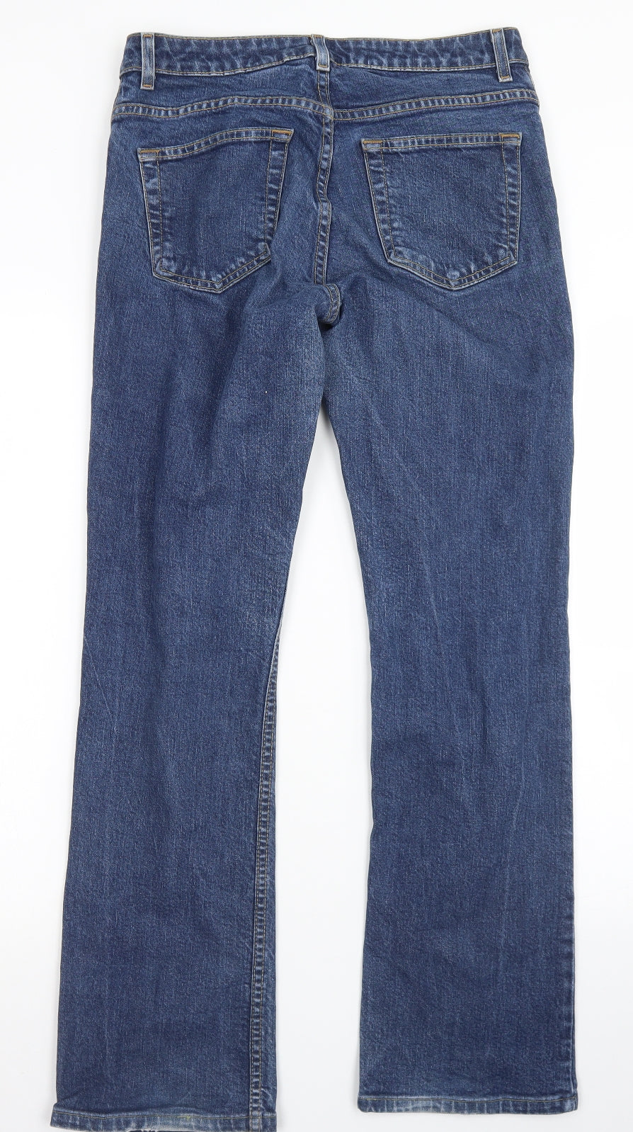 Gap Womens Blue  Cotton Bootcut Jeans Size 30 in L29 in Regular Button