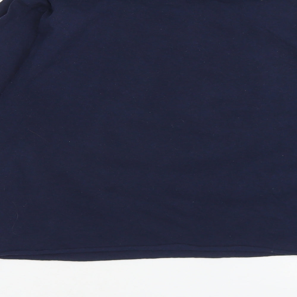 BDG Womens Blue  Cotton Basic T-Shirt Size S Crew Neck