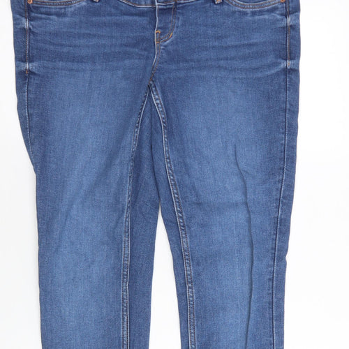 &Denim Womens Blue  Cotton Skinny Jeans Size 36 in L28 in Regular