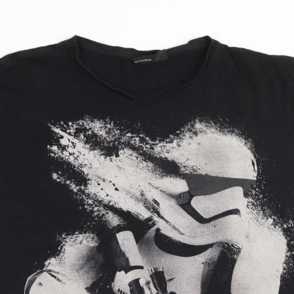 Cedar Wood State Mens Black  Cotton  T-Shirt Size XL Crew Neck  - Star Wars, Storm Trooper