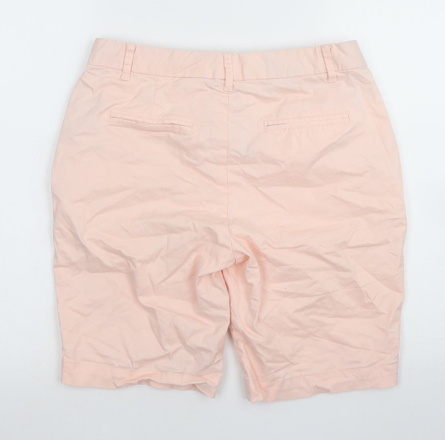 Gap Womens Pink  Cotton Chino Shorts Size 10 L8 in Regular Hook & Eye