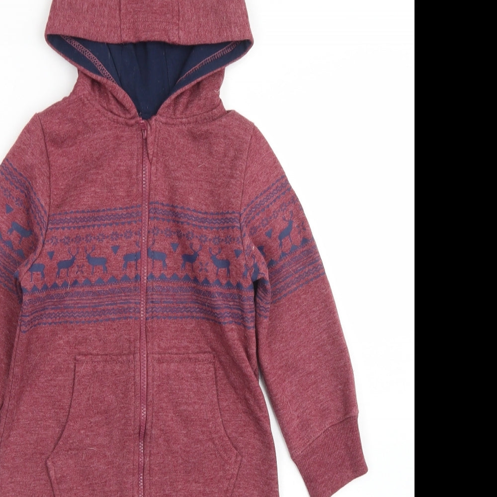 Rebel Boys Purple Fair Isle Polyester Capri One Piece Size 18-24 Months  Zip