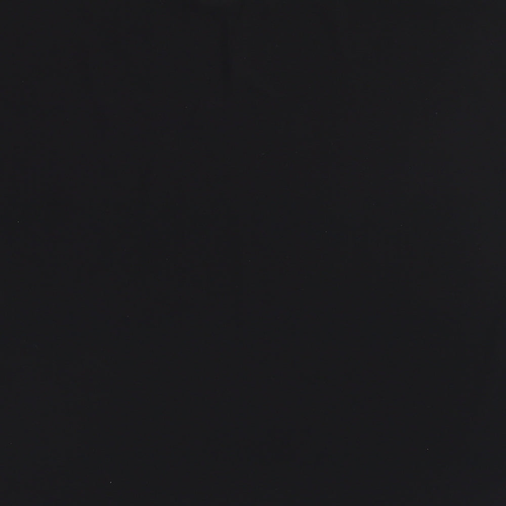 Nicole Womens Black Animal Print Polyester Basic Blouse Size XL Round Neck