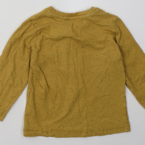 Matalan Boys Yellow  Cotton Basic Casual Size 2-3 Years Crew Neck Pullover - coolest kid ever