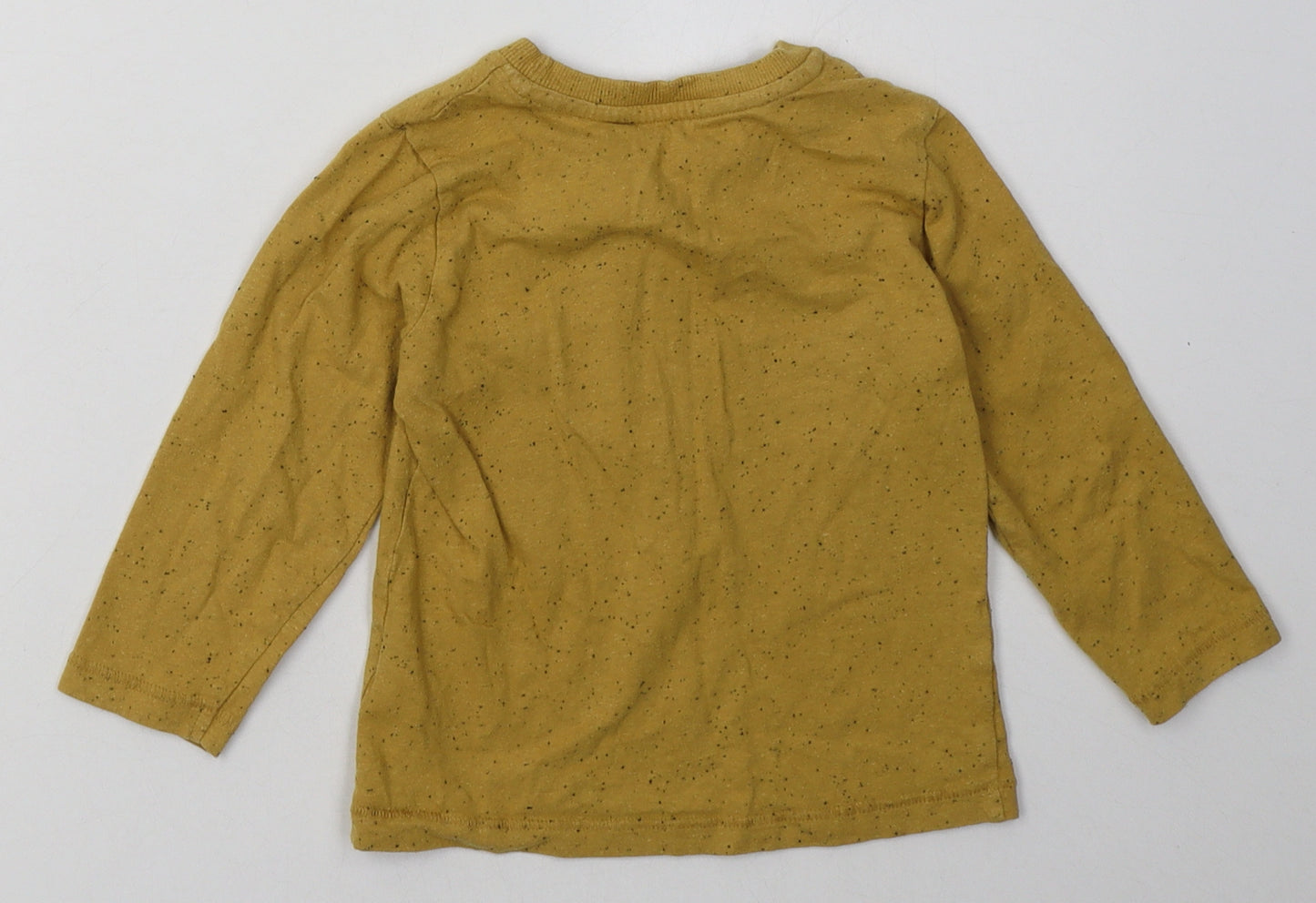 Matalan Boys Yellow  Cotton Basic Casual Size 2-3 Years Crew Neck Pullover - coolest kid ever