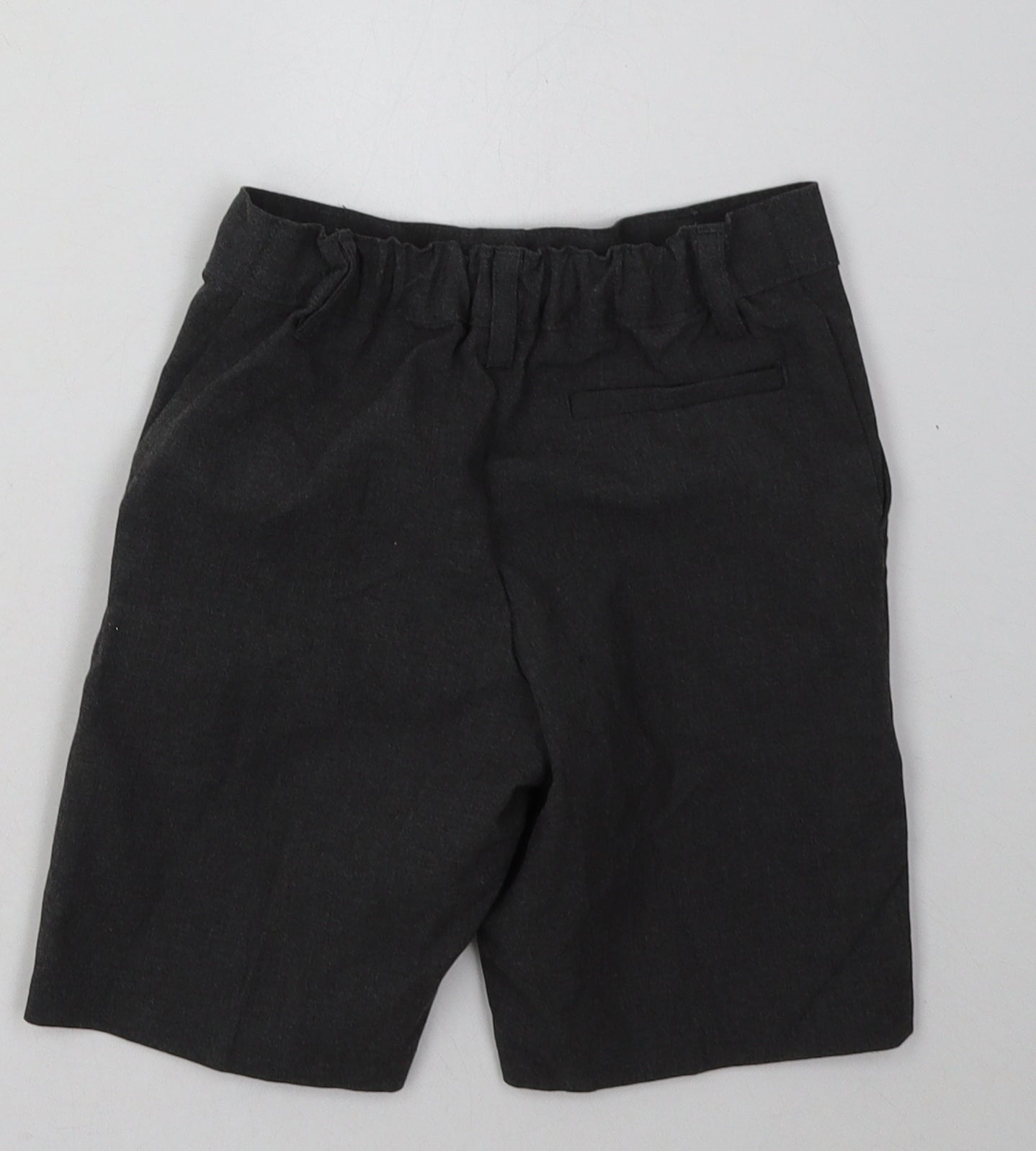 Marks and Spencer Boys Grey  Polyester Chino Shorts Size 4-5 Years  Regular  - School Wear