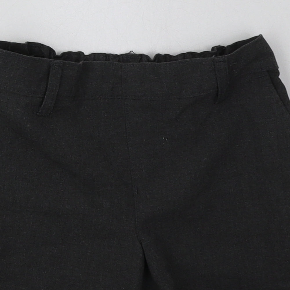 Marks and Spencer Boys Grey  Polyester Chino Shorts Size 4-5 Years  Regular  - School Wear