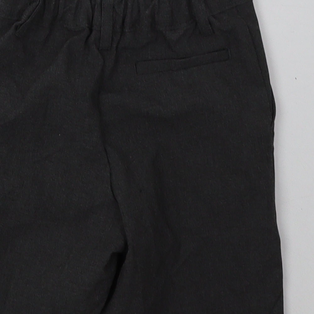 Marks and Spencer Boys Grey  Polyester Chino Shorts Size 4-5 Years  Regular  - School Wear
