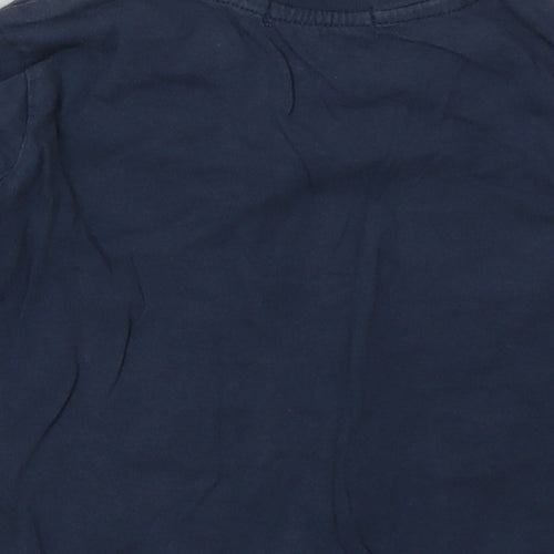 George Boys Blue Geometric Cotton Basic Casual Size 2 Years Crew Neck Pullover