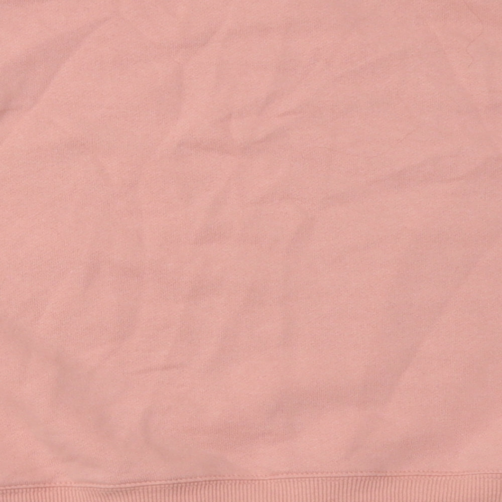 New Look Womens Pink  Cotton Pullover Sweatshirt Size L  Pullover - melrose ave