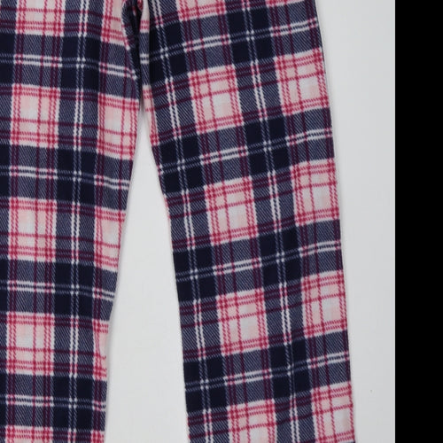 kate morgan Womens Pink Check Polyester  Pyjama Pants Size S