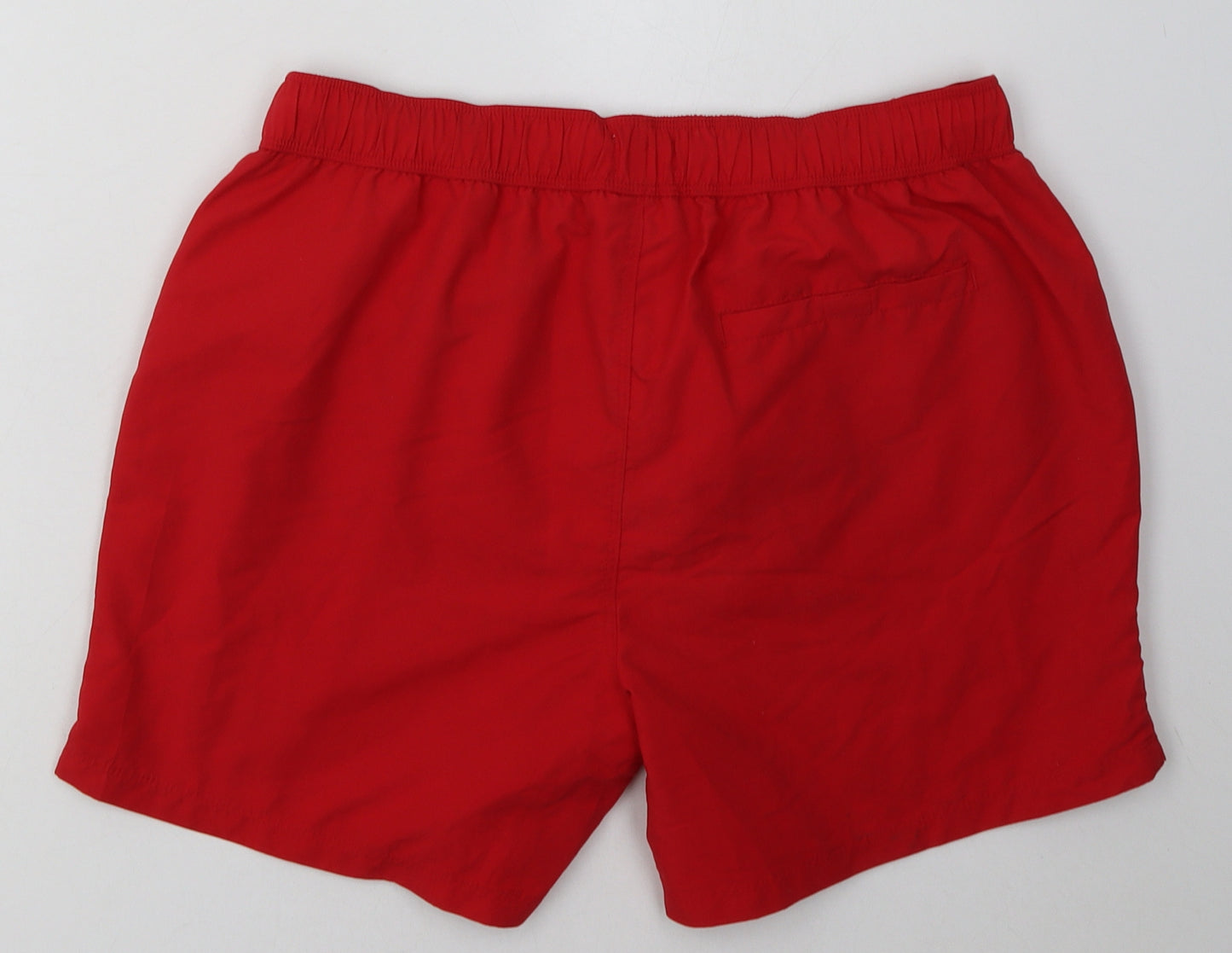 NEXT Mens Red  Polyester Sweat Shorts Size M L8 in Regular Tie - swim shorts