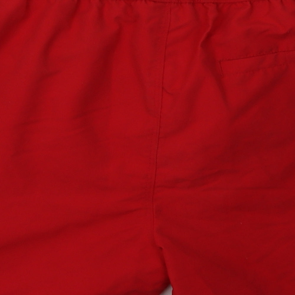 NEXT Mens Red  Polyester Sweat Shorts Size M L8 in Regular Tie - swim shorts