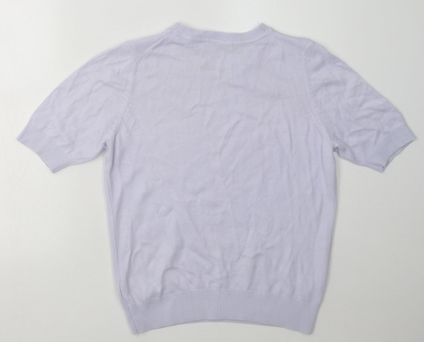 Marks and Spencer Womens Purple  Acrylic Pullover Sweatshirt Size 10  Pullover