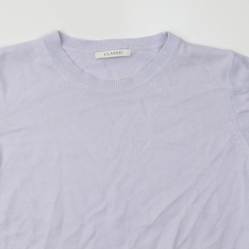 Marks and Spencer Womens Purple  Acrylic Pullover Sweatshirt Size 10  Pullover